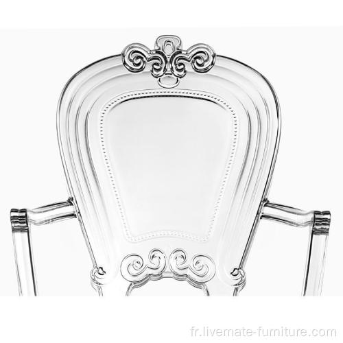 Fête de mariage classique vente chaude Tiffany Clear Tiffany Chair